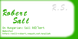 robert sall business card